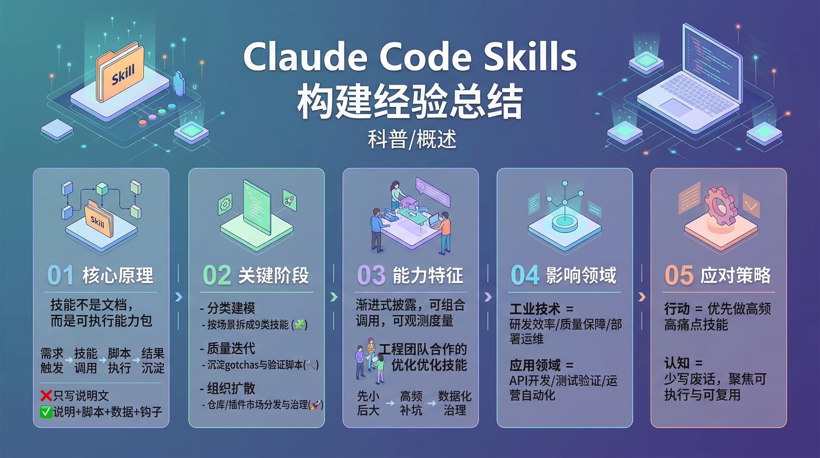 Claude Code Skills 实战经验信息图