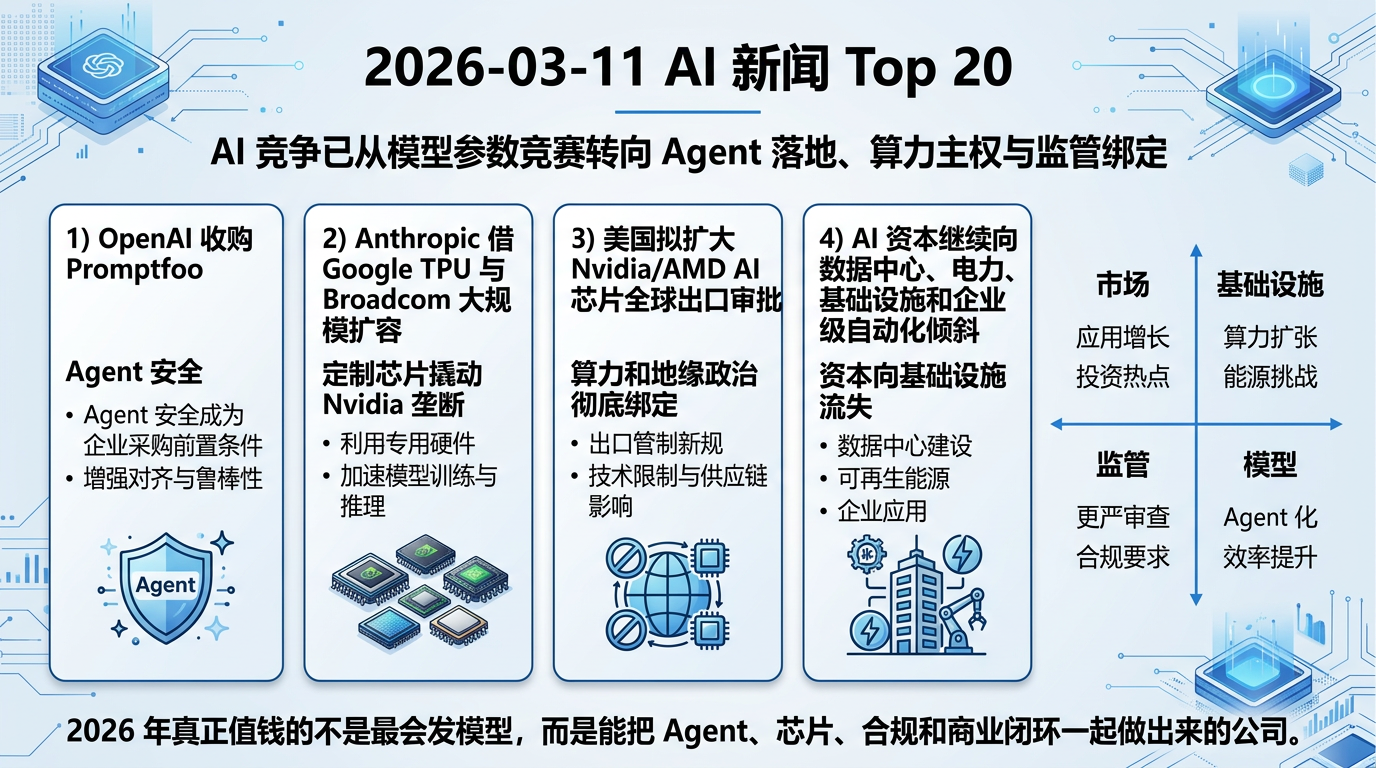 2026-03-11 AI 新闻信息图