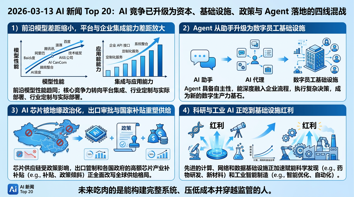 2026-03-13 AI 新闻信息图