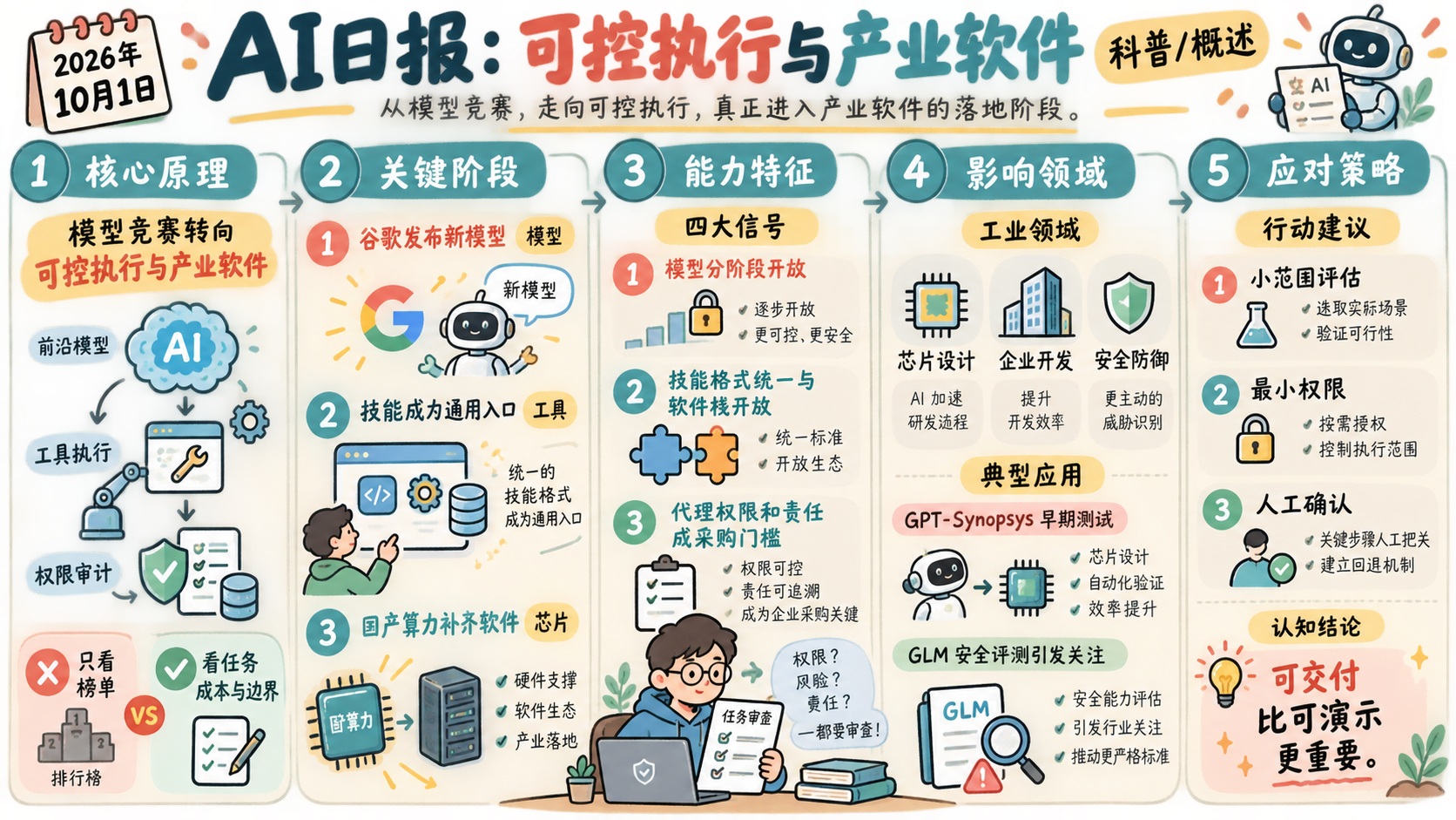 2026-10-01 AI日报:可控执行与产业软件信息图